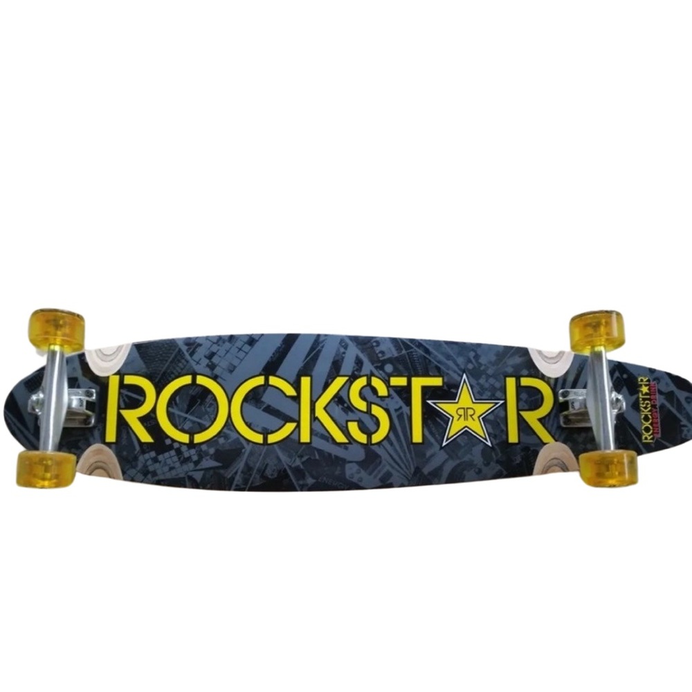 ROCKSTAR ENERGY DRINK LONG BOARD RARE COLLECTIBLE LIMITED EDITION! SKATEBOARD